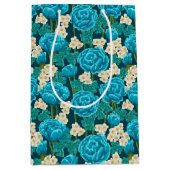 Sac cadeau moyen Rose bleu (Devant)