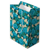 Sac cadeau moyen Rose bleu (Dos Angle)
