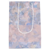 Sac Cadeau Moyen Rose clair et bleu (Dos)