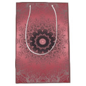 Sac Cadeau Moyen rose et gris, (Devant)