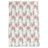 Sac Cadeau Moyen Rose Fleur Rose Shabby Chic (Dos)