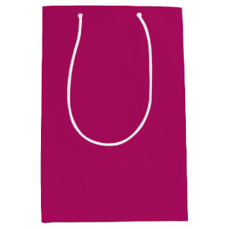 Sac Cadeau Moyen Rose framboise couleur unie
