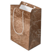 Sac Cadeau Moyen Rose Gold Chic Glamour  (Dos Angle)