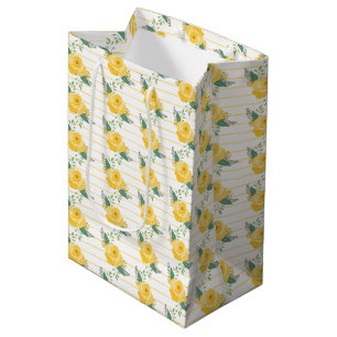 Sac Cadeau Moyen Rose jaune simple du Texas