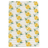 Sac Cadeau Moyen Rose jaune simple du Texas (Devant)