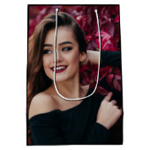 Sac Cadeau Moyen Rose moderne élégant chic doux chic 16 (Dos)