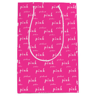 Sac Cadeau Moyen Rose Parfait : Rose, Plus Rose, Le Plus Rose