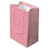Sac Cadeau Moyen Rose Piggy (Dos Angle)