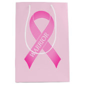 Sac Cadeau Moyen Rose ribbon brast cancer awareness custom (Devant)