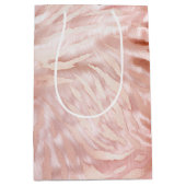 Sac Cadeau Moyen Rose rose blanc Zebra Animal (Devant)