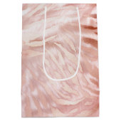 Sac Cadeau Moyen Rose rose blanc Zebra Animal (Dos)