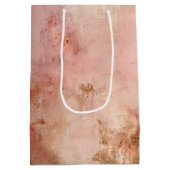 Sac Cadeau Moyen Rose rousse (Dos)