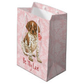 Sac Cadeau Moyen Rose Valentine GSP (Dos Angle)