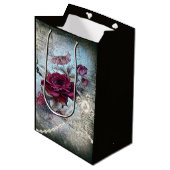 Sac Cadeau Moyen Rose victorien Ephemera (Devant Angle)