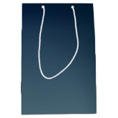 Sac Cadeau Moyen Rose Web on Gradient Blue Gift Bag (Devant)