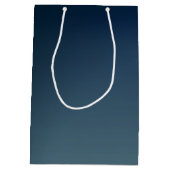 Sac Cadeau Moyen Rose Web on Gradient Blue Gift Bag (Dos)