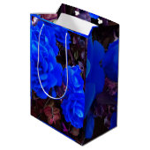 Sac Cadeau Moyen Roses bleu électrique (Dos Angle)