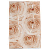 Sac Cadeau Moyen Roses de luxe belles roses pastel rose merci (Dos)