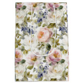 Sac Cadeau Moyen Roses et fleurs peintres (Dos)