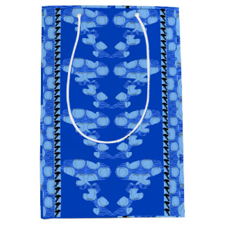 Sac Cadeau Moyen Roses Et Vagues Roses