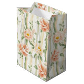 Sac Cadeau Moyen Roses Fleuris Bandes de Mariée Baignoire de Pêche  (Dos Angle)