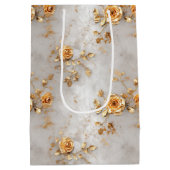 Sac Cadeau Moyen Roses jaunes romantiques (Dos)