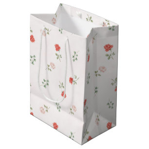 Sac Cadeau Moyen Roses roses roses roses blush rouge romantique d'a