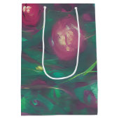 Sac Cadeau Moyen Roses rouges Abstraites (Dos)