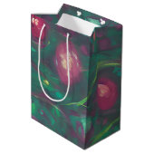 Sac Cadeau Moyen Roses rouges Abstraites (Dos Angle)