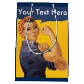 Sac Cadeau Moyen Rosie le rivoir nous pouvons le faire message de (Dos)