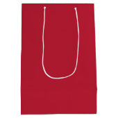 Sac Cadeau Moyen rouge cardinal uni (Dos)