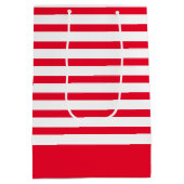 Sac Cadeau Moyen Rouge et blanc triés (Dos)