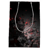 Sac Cadeau Moyen Rouge et noir (Dos)