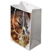 SAC CADEAU MOYEN ROUGE TAILLÉ HAWK (Devant Angle)