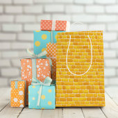 Sac Cadeau Moyen Route de la brique jaune