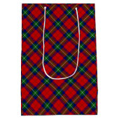 Sac Cadeau Moyen Routhven tartan rouge vert bleu plaid (Dos)