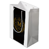 Sac Cadeau Moyen "Royal NMKY Emblem – Monogram M Crest Design" (Dos Angle)
