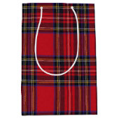 Sac Cadeau Moyen Royal Stewart Tartan Red Plaid (Devant)