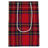 Sac Cadeau Moyen Royal Stewart Tartan Red Plaid (Dos)