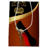 Sac Cadeau Moyen Royality Paris High Heel & Gold Crown (Dos)