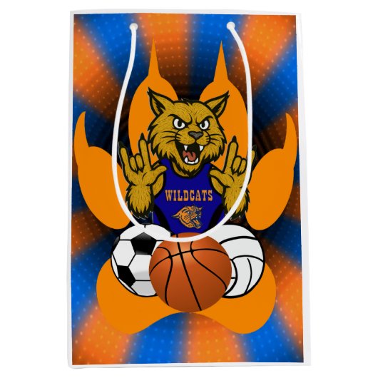 SAC CADEAU MOYEN RSD WILDCATS SPORTS WRAPPER PAPIER (Devant)