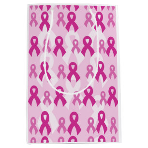 Sac Cadeau Moyen Rubans roses/Lumière...Cancer du sein