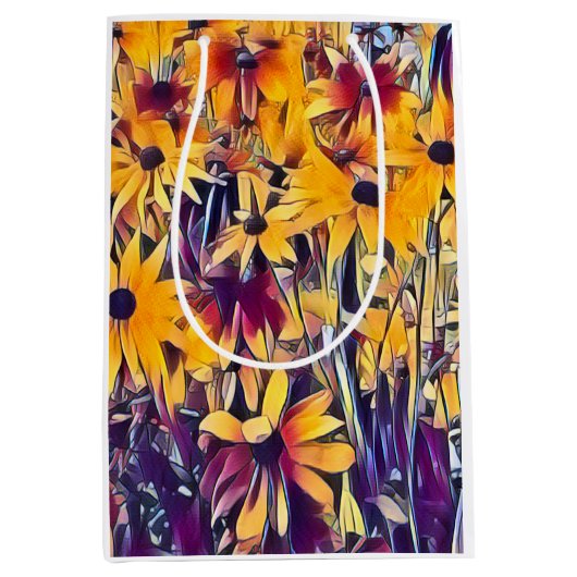 SAC CADEAU MOYEN RUDBECKIAS (Devant)