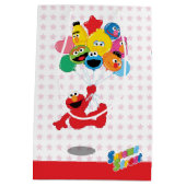 Sac Cadeau Moyen Rue Sésame | Elmo et Pals - Ballons d'anniversaire (Dos)