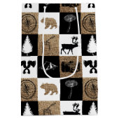 Sac Cadeau Moyen Rustic Camping Extérieur Aventure (Dos)