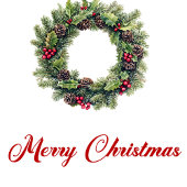 Sac Cadeau Moyen Rustic pine wreath Christmas gift bag custom