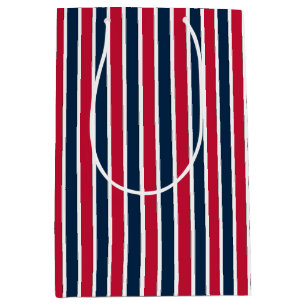 Sac Cadeau Moyen RWB Baseball Coordination Stripes 1 GIFT BAG M