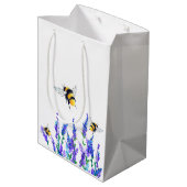 Sac Cadeau Moyen Sac-cadeau Flying Flowers and Bees Flying (Dos Angle)