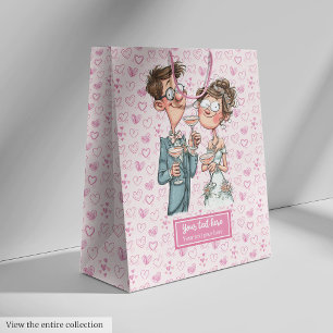 Sac Cadeau Moyen Sac-cadeau Mariage original Cartoon Humour des jeu