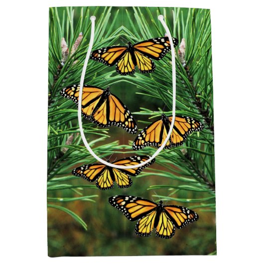 Sac Cadeau Moyen Sac-cadeau Med Monarch sur Bouges de pin (Devant)